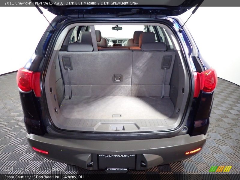 Dark Blue Metallic / Dark Gray/Light Gray 2011 Chevrolet Traverse LS AWD
