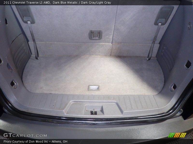 Dark Blue Metallic / Dark Gray/Light Gray 2011 Chevrolet Traverse LS AWD