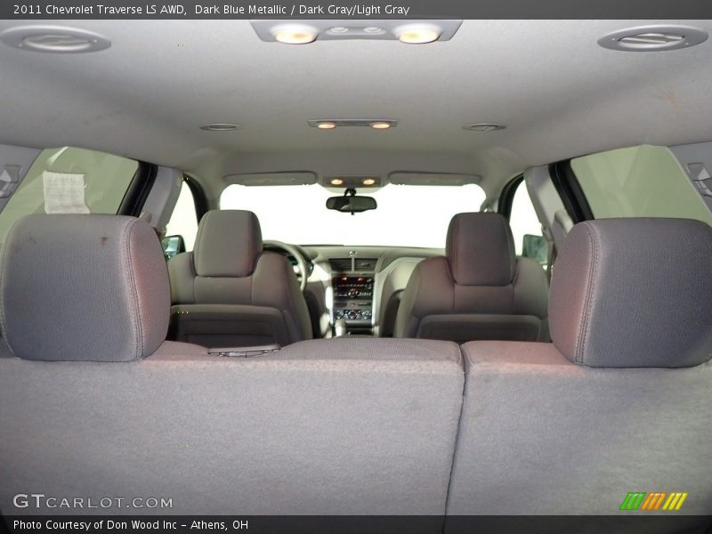 Dark Blue Metallic / Dark Gray/Light Gray 2011 Chevrolet Traverse LS AWD