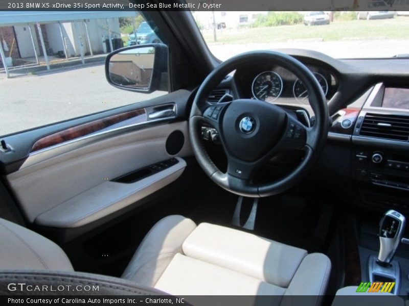 Deep Sea Blue Metallic / Oyster 2013 BMW X5 xDrive 35i Sport Activity