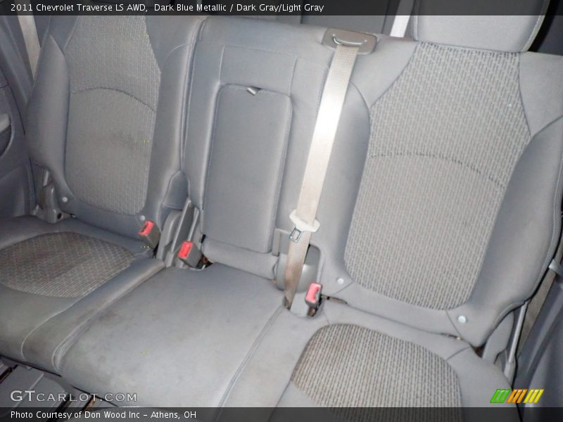 Dark Blue Metallic / Dark Gray/Light Gray 2011 Chevrolet Traverse LS AWD