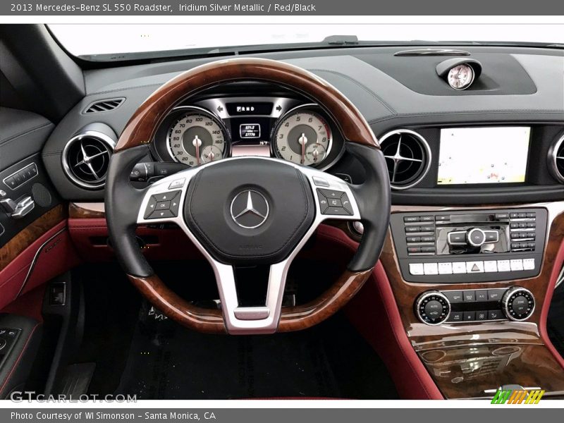 Iridium Silver Metallic / Red/Black 2013 Mercedes-Benz SL 550 Roadster