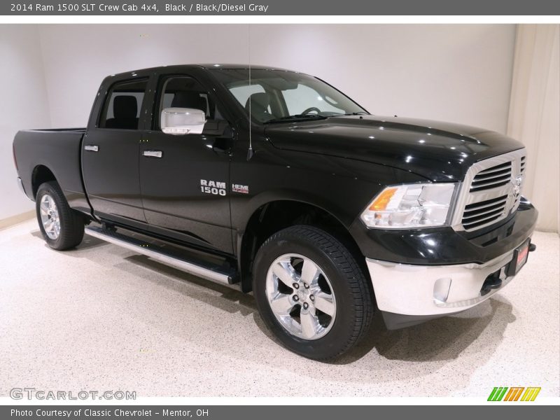 Black / Black/Diesel Gray 2014 Ram 1500 SLT Crew Cab 4x4