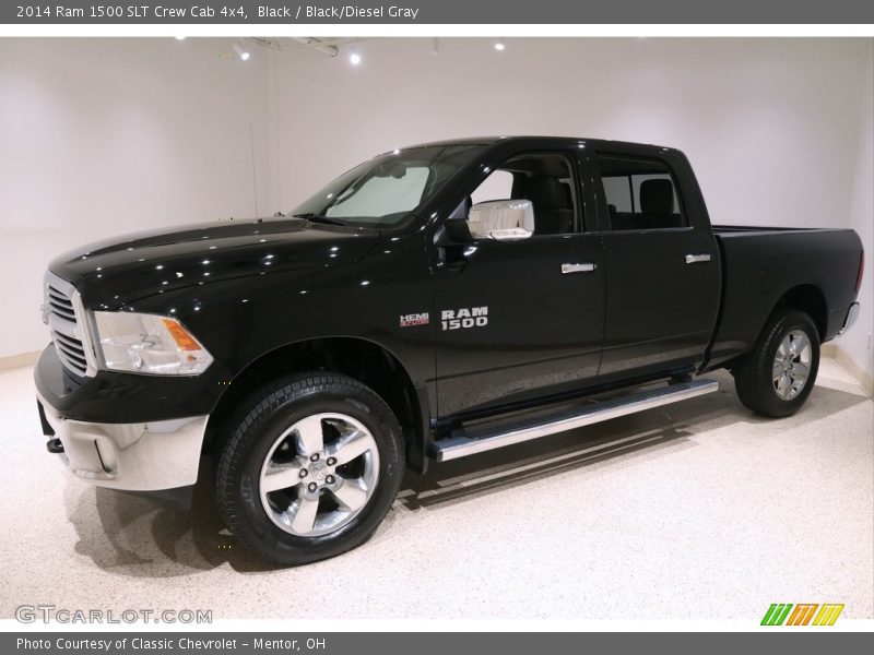 Black / Black/Diesel Gray 2014 Ram 1500 SLT Crew Cab 4x4
