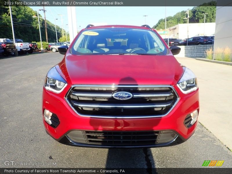 Ruby Red / Chromite Gray/Charcoal Black 2019 Ford Escape SE 4WD
