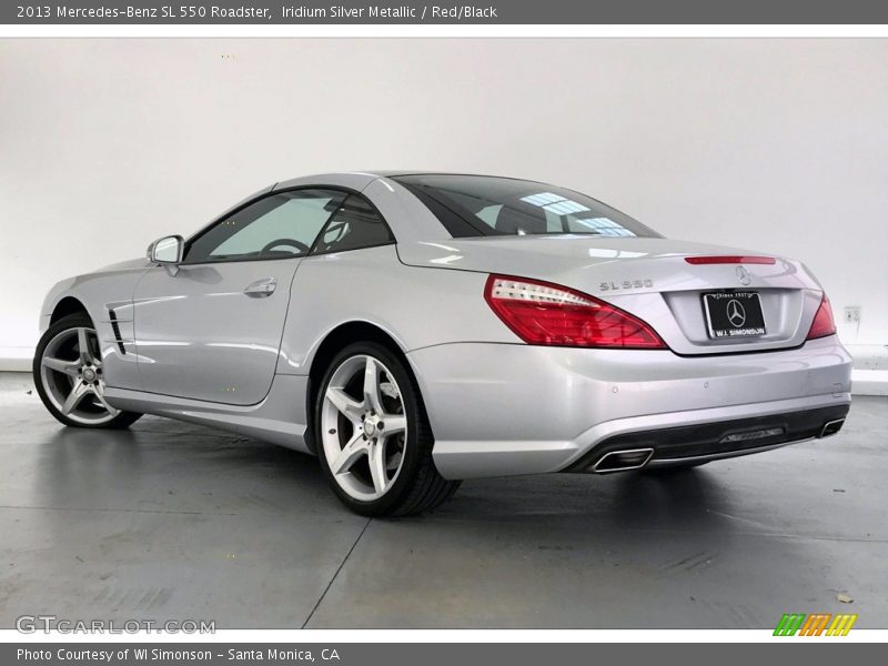 Iridium Silver Metallic / Red/Black 2013 Mercedes-Benz SL 550 Roadster