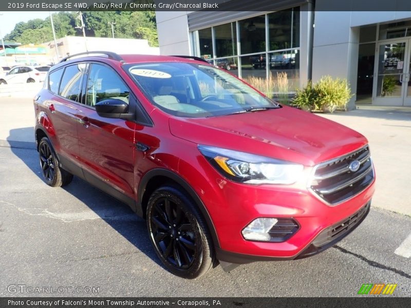 Ruby Red / Chromite Gray/Charcoal Black 2019 Ford Escape SE 4WD