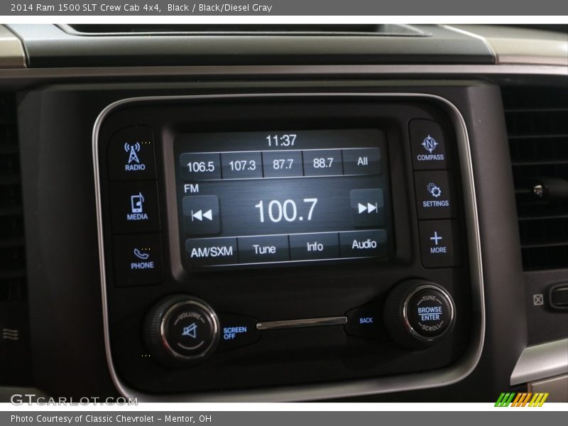 Black / Black/Diesel Gray 2014 Ram 1500 SLT Crew Cab 4x4