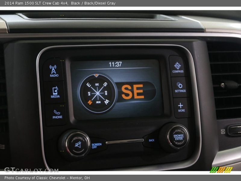 Black / Black/Diesel Gray 2014 Ram 1500 SLT Crew Cab 4x4