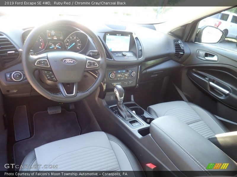 Ruby Red / Chromite Gray/Charcoal Black 2019 Ford Escape SE 4WD