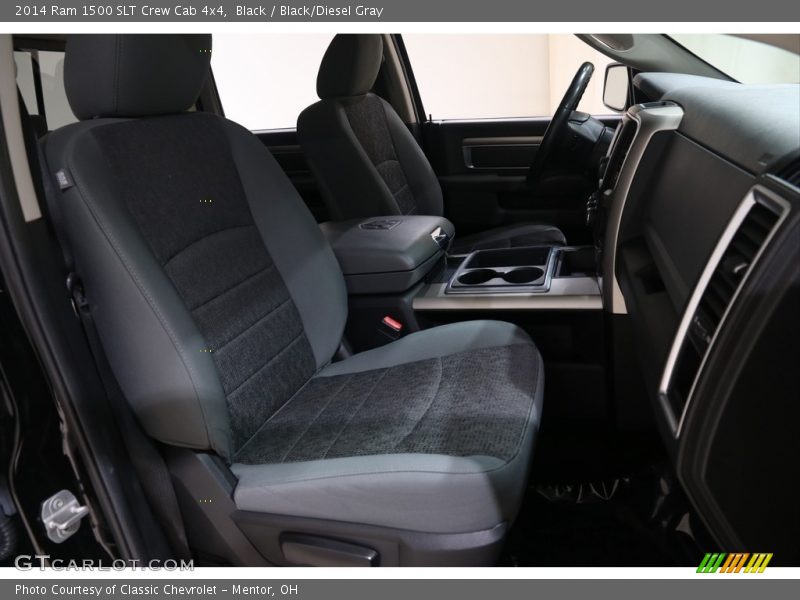 Black / Black/Diesel Gray 2014 Ram 1500 SLT Crew Cab 4x4