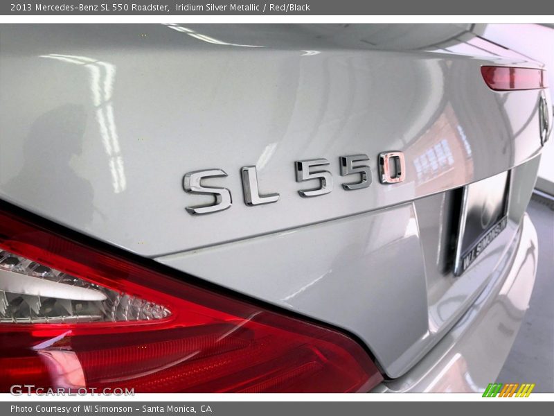 Iridium Silver Metallic / Red/Black 2013 Mercedes-Benz SL 550 Roadster
