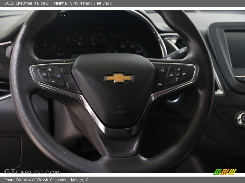 Nightfall Gray Metallic / Jet Black 2016 Chevrolet Malibu LT