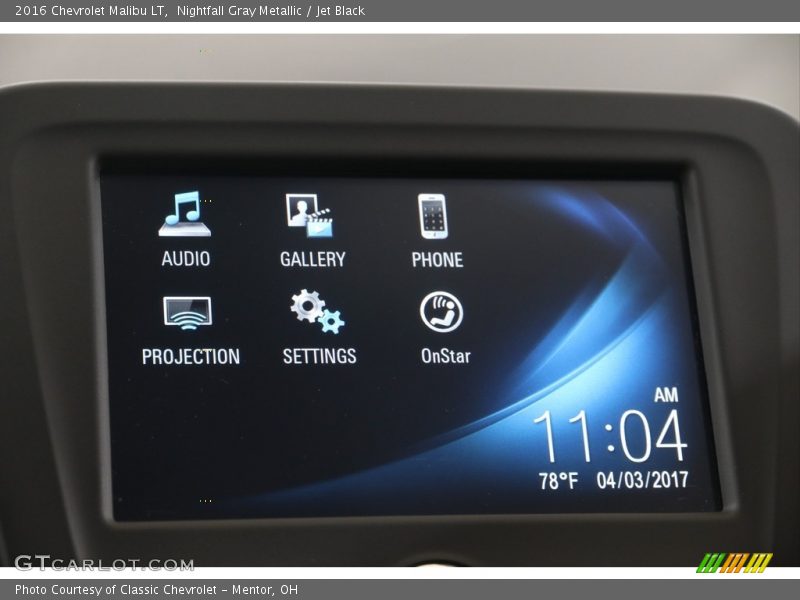Nightfall Gray Metallic / Jet Black 2016 Chevrolet Malibu LT