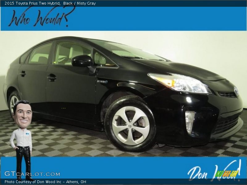 Black / Misty Gray 2015 Toyota Prius Two Hybrid