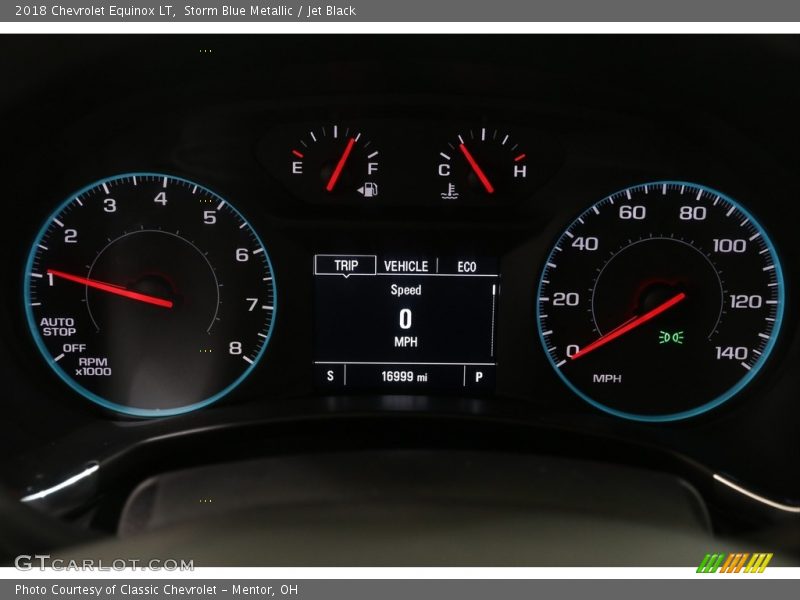 Storm Blue Metallic / Jet Black 2018 Chevrolet Equinox LT