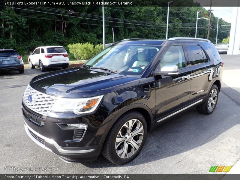 Shadow Black / Medium Soft Ceramic 2018 Ford Explorer Platinum 4WD
