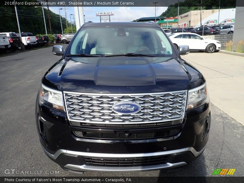 Shadow Black / Medium Soft Ceramic 2018 Ford Explorer Platinum 4WD