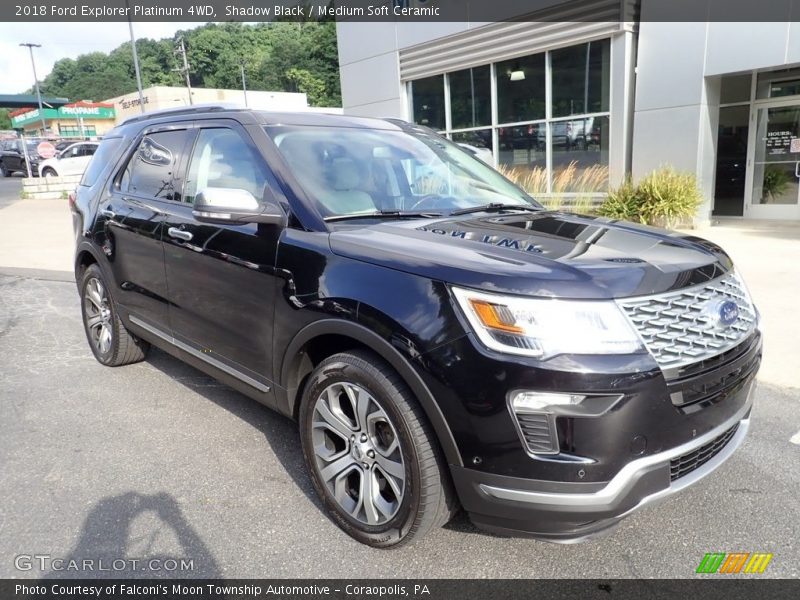 Shadow Black / Medium Soft Ceramic 2018 Ford Explorer Platinum 4WD