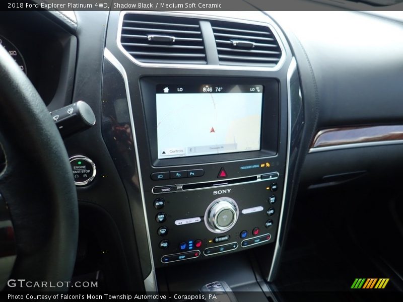 Shadow Black / Medium Soft Ceramic 2018 Ford Explorer Platinum 4WD