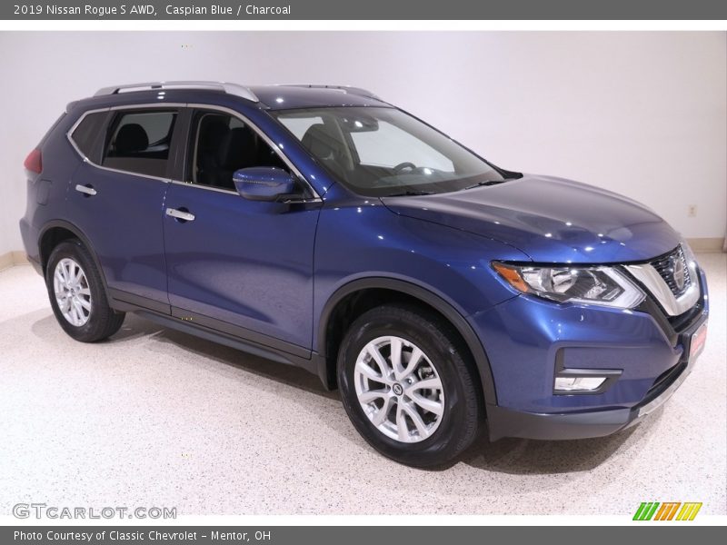 Caspian Blue / Charcoal 2019 Nissan Rogue S AWD