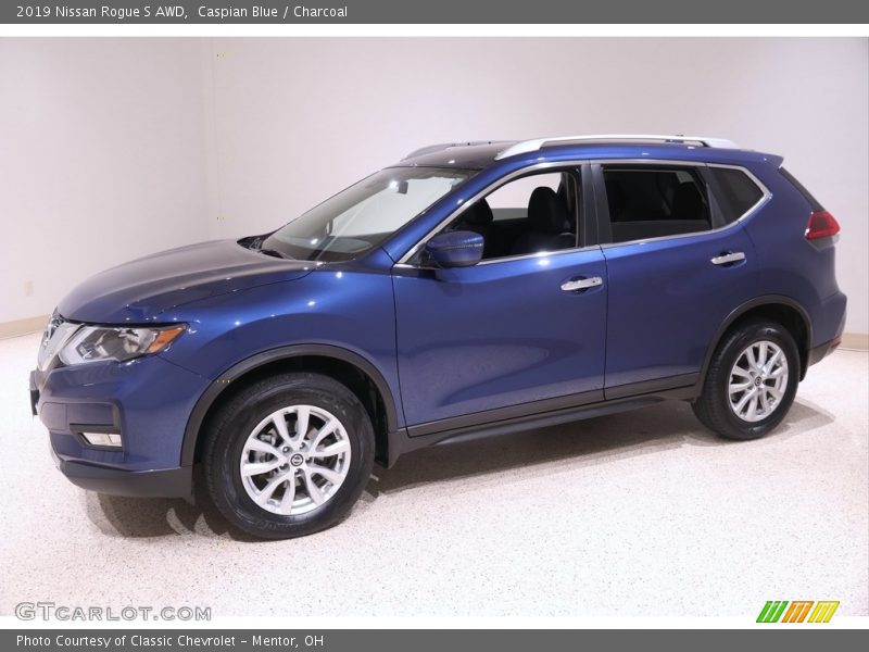 Caspian Blue / Charcoal 2019 Nissan Rogue S AWD