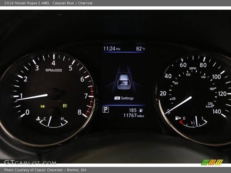 Caspian Blue / Charcoal 2019 Nissan Rogue S AWD