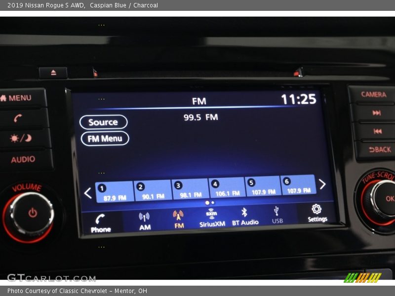 Caspian Blue / Charcoal 2019 Nissan Rogue S AWD