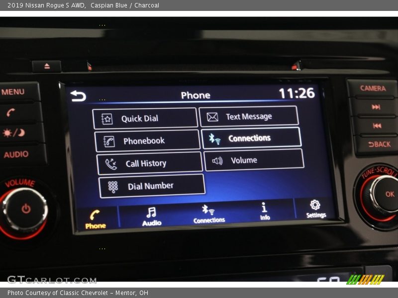 Caspian Blue / Charcoal 2019 Nissan Rogue S AWD