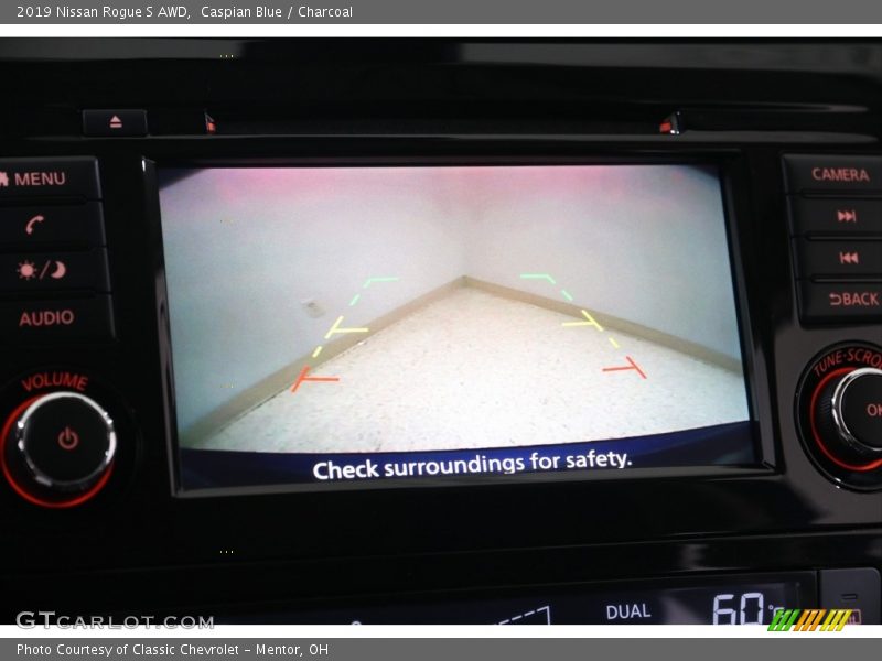 Caspian Blue / Charcoal 2019 Nissan Rogue S AWD