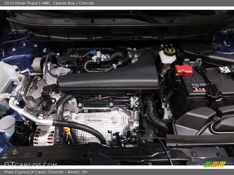 Caspian Blue / Charcoal 2019 Nissan Rogue S AWD