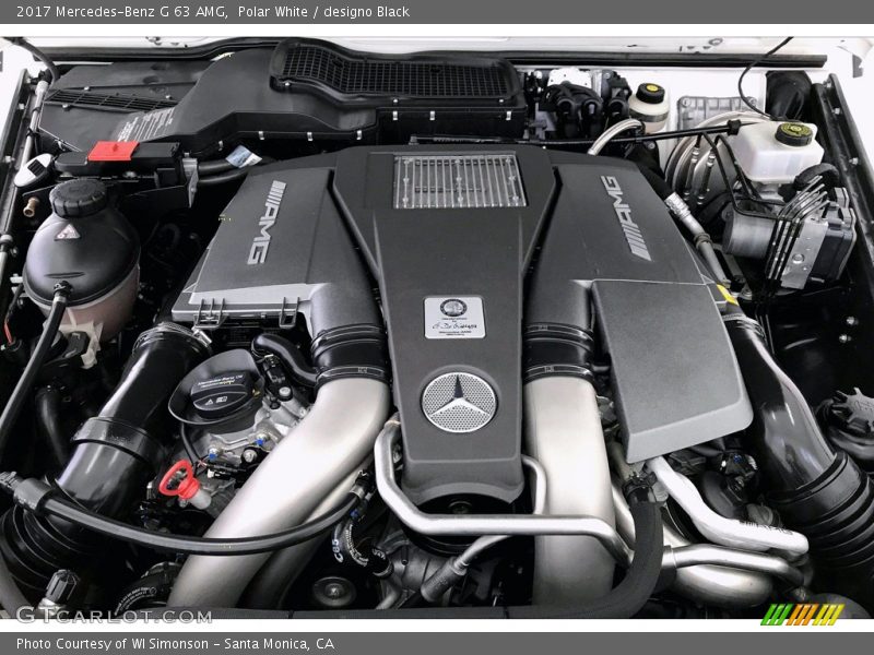  2017 G 63 AMG Engine - 5.5 Liter AMG biturbo DOHC 32-Valve VVT V8