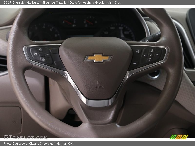 Silver Ice Metallic / Dark Atmosphere/Medium Ash Gray 2017 Chevrolet Malibu LS