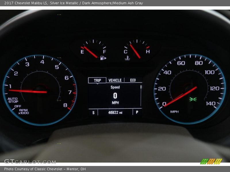 Silver Ice Metallic / Dark Atmosphere/Medium Ash Gray 2017 Chevrolet Malibu LS