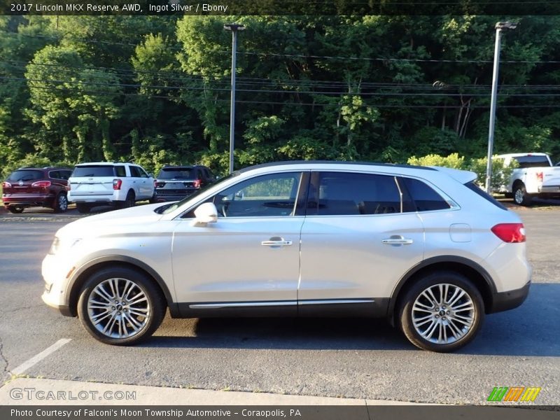 Ingot Silver / Ebony 2017 Lincoln MKX Reserve AWD