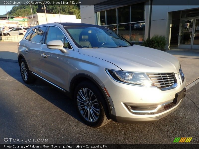 Ingot Silver / Ebony 2017 Lincoln MKX Reserve AWD
