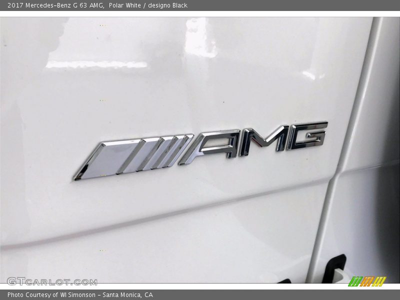 Polar White / designo Black 2017 Mercedes-Benz G 63 AMG