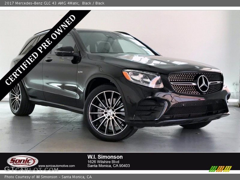 Black / Black 2017 Mercedes-Benz GLC 43 AMG 4Matic