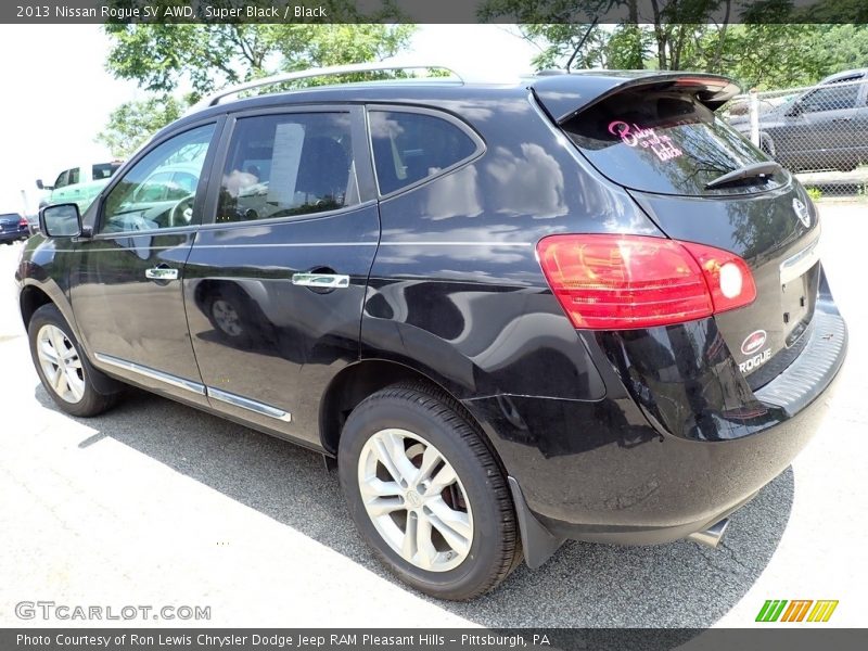 Super Black / Black 2013 Nissan Rogue SV AWD