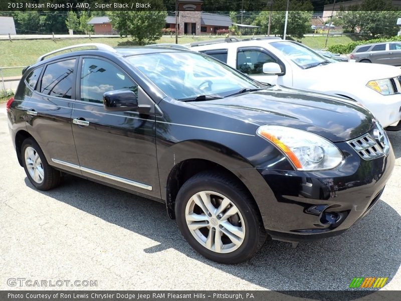 Super Black / Black 2013 Nissan Rogue SV AWD