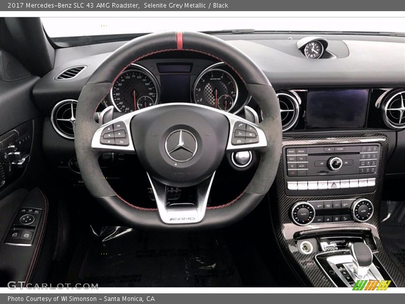 Selenite Grey Metallic / Black 2017 Mercedes-Benz SLC 43 AMG Roadster