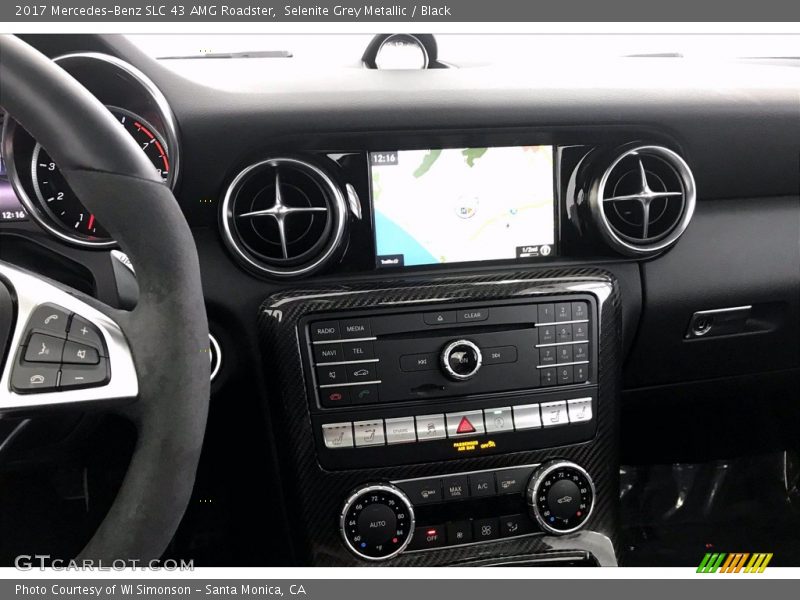 Selenite Grey Metallic / Black 2017 Mercedes-Benz SLC 43 AMG Roadster