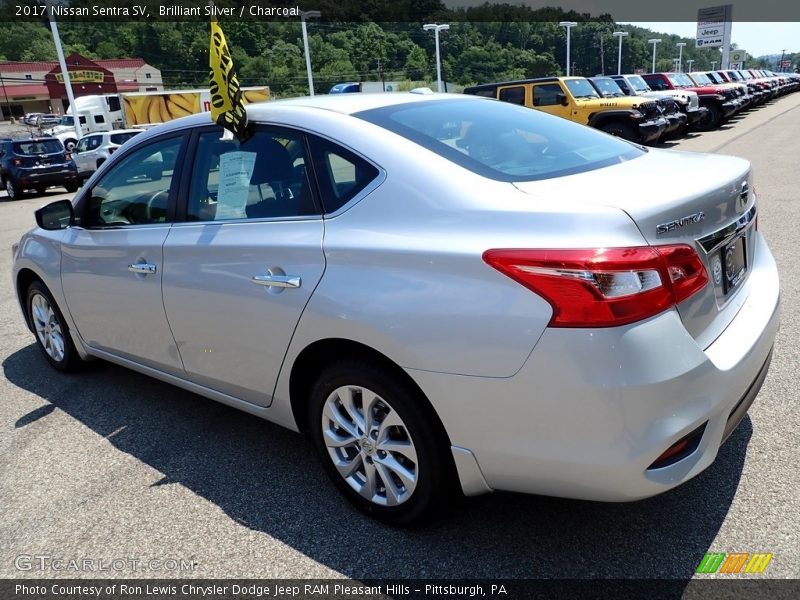 Brilliant Silver / Charcoal 2017 Nissan Sentra SV