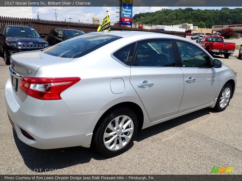 Brilliant Silver / Charcoal 2017 Nissan Sentra SV