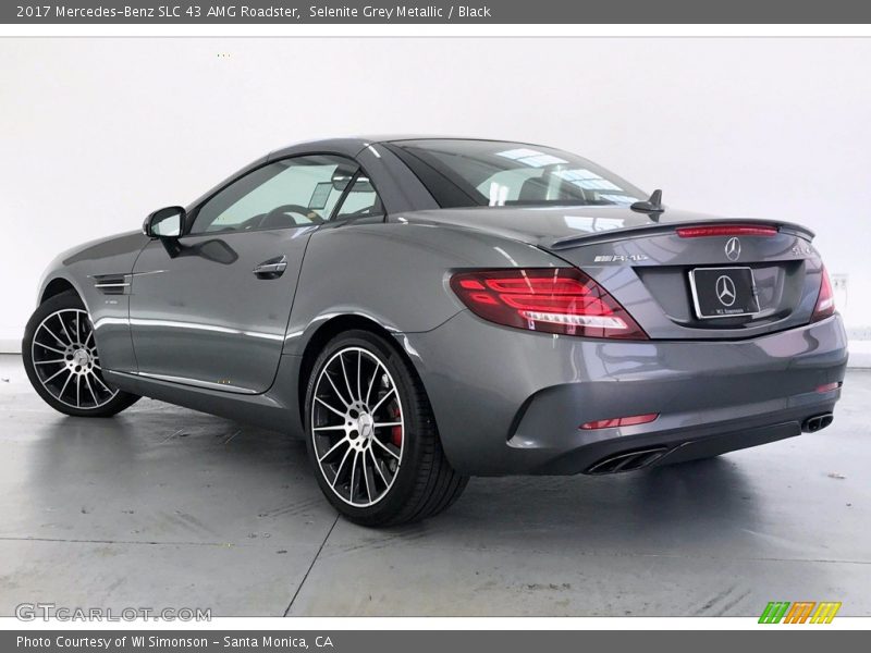 Selenite Grey Metallic / Black 2017 Mercedes-Benz SLC 43 AMG Roadster