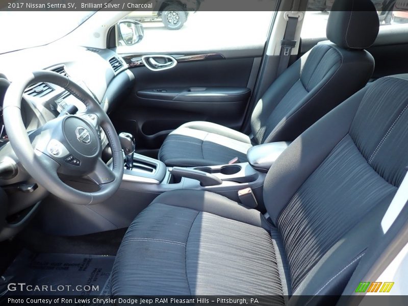 Brilliant Silver / Charcoal 2017 Nissan Sentra SV