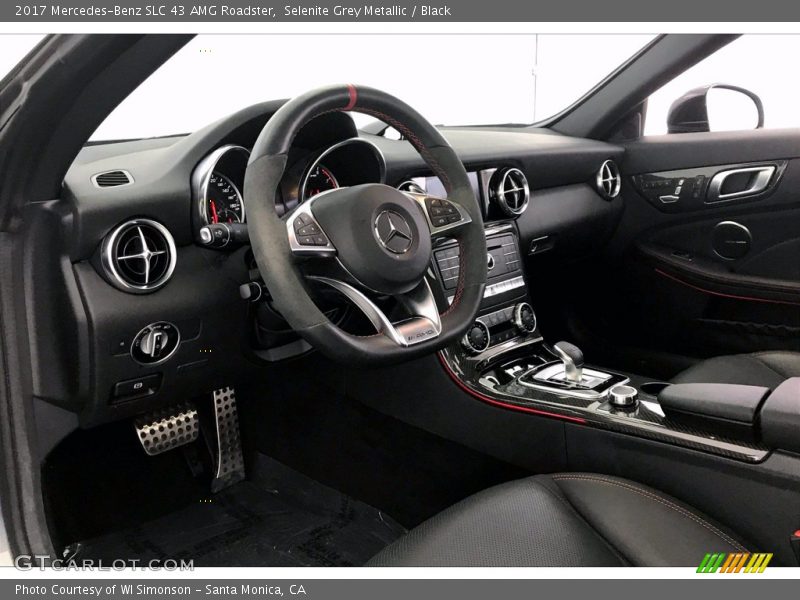 Selenite Grey Metallic / Black 2017 Mercedes-Benz SLC 43 AMG Roadster