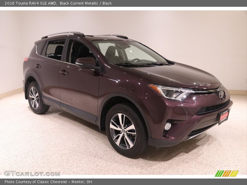 Black Current Metallic / Black 2018 Toyota RAV4 XLE AWD
