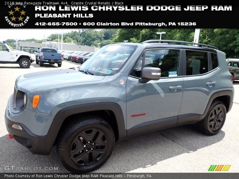 Granite Crystal Metallic / Black 2018 Jeep Renegade Trailhawk 4x4