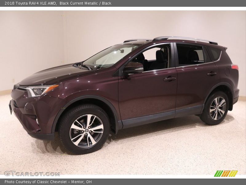 Black Current Metallic / Black 2018 Toyota RAV4 XLE AWD
